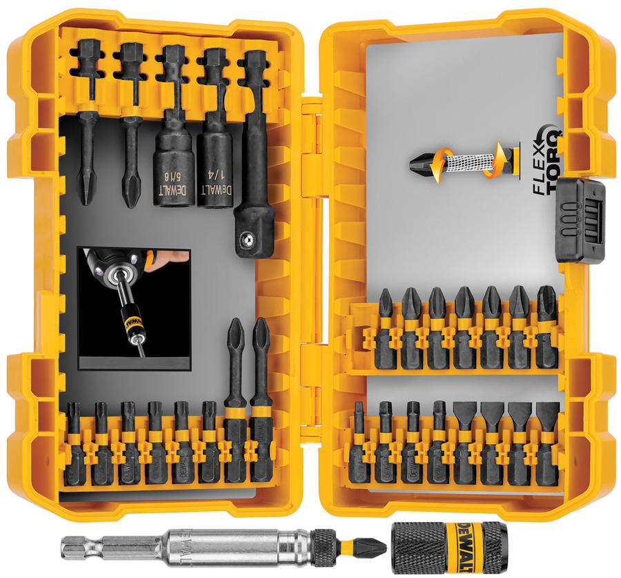 DeWalt Flextorq 30pc Impact Driver Bit Set for $15 + free shipping