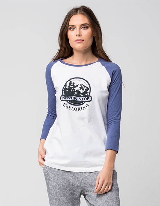 The North Face Women's Sierra Raglan Tee for $10 + free shipping