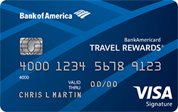 BankAmericard Travel Rewards® Credit Card: 20,000 bonus points offer