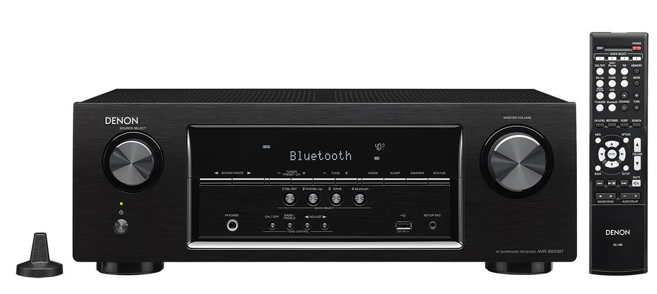 Denon 5.2-Ch. 4K UHD Bluetooth A/V Receiver for $168 + free shipping