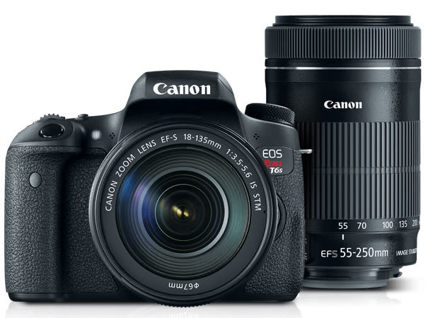 Refurb Canon T6s 24MP DSLR Camera w/ Lenses for $860 + free shipping