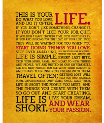 This Is Your Life Poster for $10 + free shipping